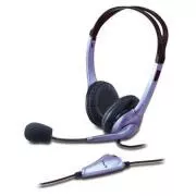 Genius HS-04S slušalice, žičane, slušalice, mikrofon, 3,5 mm jednostruki priključak, crno-srebrne