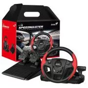Genius GX Gaming SpeedMaster, volan, pedale, mjenjač, za PC, PS3, PS4, USB, vibracija, crno-crveno