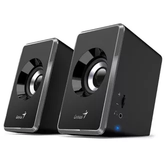Genius zvučnik SP-U125, prijenosni zvučnici, 2.0, 3W, USB napajanje, 3.5mm jack, sivo-crni