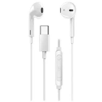 Genius HS-M365 bijela, slušalice, žičane, in-ear, mikrofon, kontrola glasnoće, USB-C, bijele Genius HS-M365 bijela, slušalice, žičane, in-ear, mikrofon, kontrola glasnoće, USB-C, bijele