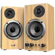 Genius SP-HF520BT zvučnici, 2.0, 20W, Bluetooth, 3.5mm priključak, drveni, smeđi