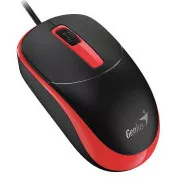 Genius DX-123 miš, žični, optički, 1200DPI, 3 tipke, USB, crno-crveni