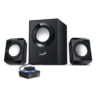 Genius SW-2.1 300 Ver. II, Zvučnici, 2.1, 10W, upravljački modul, 2× 3.5mm priključak, crni