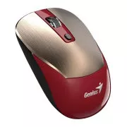 Genius NX-7125 miš, bežični, optički, 1200DPI, 4 tipke, Copilot, 2.4GHz, USB-A, 1× AA baterija, crveno-zlatni