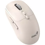 Genius NX-8080S BT miš, bežični, optički, 1600DPI, 7 tipki, tihi, Copilot, 2.4GHz, Bluetooth 5.3, bež