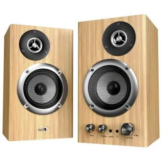 Genius SP-HF1812BT zvučnici, 2.0, 50W, Bluetooth 5.3, 3.5mm priključak, drveni, svijetlosmeđi Genius SP-HF1812BT zvučnici, 2.0, 50W, Bluetooth 5.3, 3.5mm priključak, drveni, svijetlosmeđi