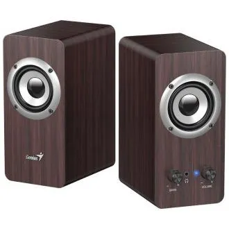 Genius SP-HF400 zvučnici, 2.0, 10W, 3.5mm priključak, drveni, tamno drvo Genius SP-HF400 zvučnici, 2.0, 10W, 3.5mm priključak, drveni, tamno drvo