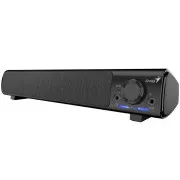 Genius 220BT, Zvučnik, soundbar, 4W RMS, Bluetooth, USB/USB-C, AUX (3,5 mm priključak), izlaz za slušalice, crni
