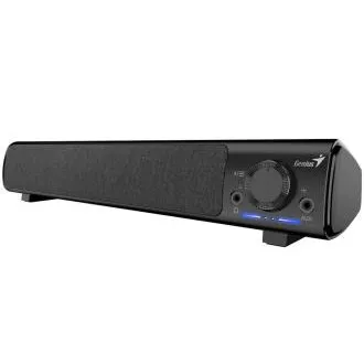 Genius 220BT, Zvučnik, soundbar, 4W RMS, Bluetooth, USB/USB-C, AUX (3,5 mm priključak), izlaz za slušalice, crni Genius 220BT, Zvučnik, soundbar, 4W RMS, Bluetooth, USB/USB-C, AUX (3,5 mm priključak), izlaz za slušalice, crni