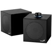 Genius SP-HF300U, Zvučnici, 2.0, 4W RMS, USB-A, USB-C, 2" drajveri, drveni, kontrola glasnoće, crni