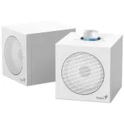 Genius SP-HF300U, Zvučnici, 2.0, 4W RMS, USB-A, USB-C, 2" drajveri, drveni, kontrola glasnoće, bijeli