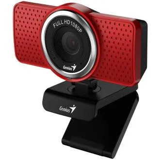 Genius ECam 8000, web kamera, Full HD 1080p, mikrofon, USB-C, USB-A, crvena Genius ECam 8000, web kamera, Full HD 1080p, mikrofon, USB-C, USB-A, crvena