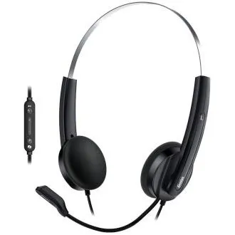 Genius HS-220U AI, Slušalice, žičane, s mikrofonom, kontrola glasnoće, Copilot, USB, kabel od 2,4 m, crne Genius HS-220U AI, Slušalice, žičane, s mikrofonom, kontrola glasnoće, Copilot, USB, kabel od 2,4 m, crne