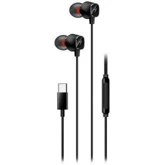 Genius HS-M368, Slušalice, žične, u uhu, mikrofon, kontrola glasnoće, USB-C, crne