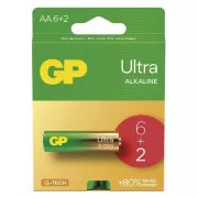GP AA Ultra Alkaline (LR6) - 8 kom