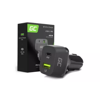 Green Cell auto punjač USB-C 48W (snaga 30W, QC 3.0)