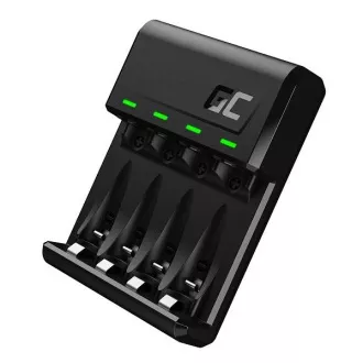 Green Cell Vitalpunjač za AA AAA R6 R03 Ni-MH baterije s Micro USB i USB-C priključkom
