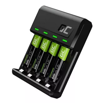 Green Cell GC VitalCharger set i 4 punjive baterije AAA HR03 800mAh Green Cell GC VitalCharger set i 4 punjive baterije AAA HR03 800mAh