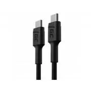 Green Cell kabel PowerStream USB-C - USB-C 30 cm, brzo punjenje Power Delivery (60 W), Ultra Charge, QC 3.0
