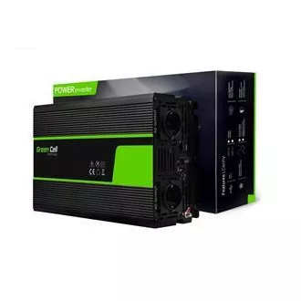 Green Cell pretvarač napona 12V na 230V 1500W/3000W čisti sinusni val Green Cell pretvarač napona 12V na 230V 1500W/3000W čisti sinusni val