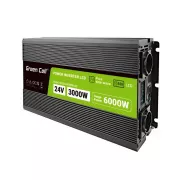 Green Cell PowerInverter LCD 24 V 3000W/60000W inverter za vozila sa zaslonom - čisti sinusni val