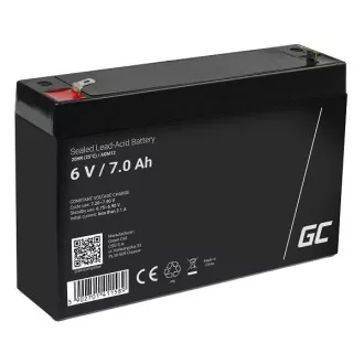Green Cell AGM VRLA 6V 7Ah baterija bez održavanja za alarmni sustav, blagajnu, igračke Green Cell AGM VRLA 6V 7Ah baterija bez održavanja za alarmni sustav, blagajnu, igračke