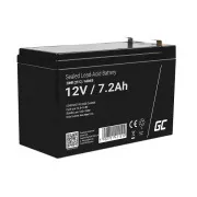 Green Cell AGM VRLA 12V 7.2Ah baterija bez održavanja za alarmni sustav, blagajnu, igračke