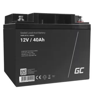 Green Cell AGM VRLA 12V 40Ah baterija bez održavanja za kosilicu, skuter, brod, invalidska kolica Green Cell AGM VRLA 12V 40Ah baterija bez održavanja za kosilicu, skuter, brod, invalidska kolica