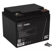 Green Cell AGM VRLA 12V 44Ah baterija bez održavanja za kosilicu, skuter, brod, invalidska kolica