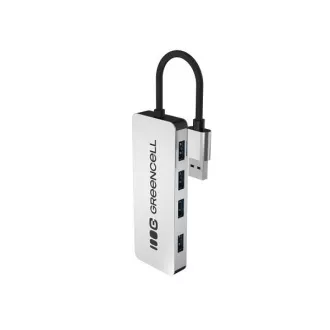 Green Cell USB-A 4u1 HUB (4×USB 3.0) – brzi prijenos 5 Gb/s, aluminijsko kućište