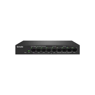 Tenda G0-8G-PoE - Gigabit PoE ruter, 9x RJ45, MultiWAN, 8x PoE 802.3af/at, 10/100/1000Mbps