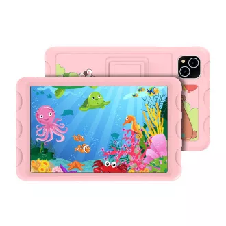 iGET SMART W8 Kids Pink - 8" IPS/1280x800/Octa Core/4GB+64GB/WiFi/BT/4000mAh/Android 14/futrola/roza