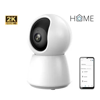 iGET HOME kamera CS4 bijela - bežična unutarnja 2K kamera, automatsko praćenje, LAN priključak, zvuk