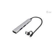 I-Tec USB-A/USB-C metalni HUB 1x USB-C 3.1 + 3x USB 2.0