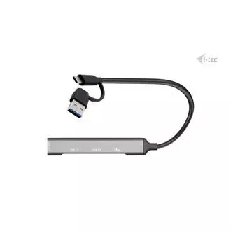 I-Tec USB-A/USB-C metalni HUB 1x USB-C 3.1 + 3x USB 2.0