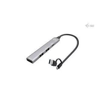 I-Tec USB-A/USB-C metalni HUB 1x USB-C 3.1 + 3x USB 2.0
