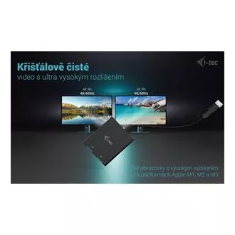 I-Tec USB-A/USB-C dvostruki 4K DP video adapter