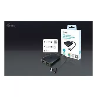 I-Tec USB-A/USB-C dvostruki 4K HDMI video adapter