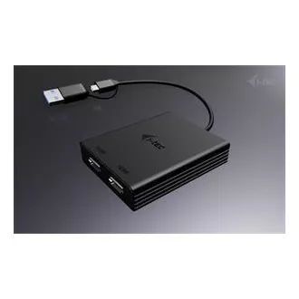 I-Tec USB-A/USB-C dvostruki 4K HDMI video adapter