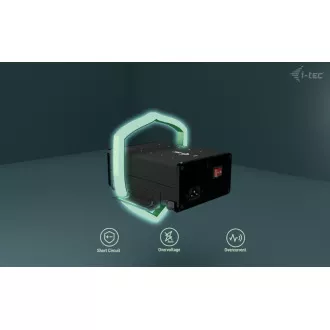 I-tec USB-C/USB-A metalno punjenje + podatkovni HUB, 15 W po priključku, 10x USB-C, 180 W