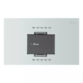 I-tec USB-C/USB-A metalno punjenje + podatkovni HUB, 15 W po priključku, 10x USB-C, 180 W