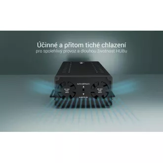 I-tec USB-C/USB-A metalno punjenje + podatkovni HUB, 15 W po priključku, 20x USB-C, 360 W