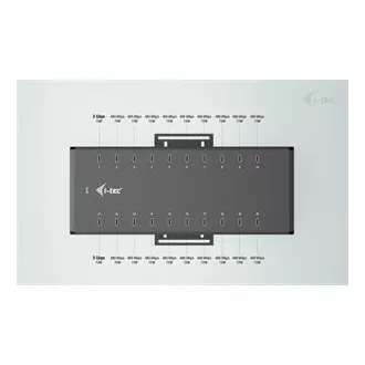 I-tec USB-C/USB-A metalno punjenje + podatkovni HUB, 15 W po priključku, 20x USB-C, 360 W