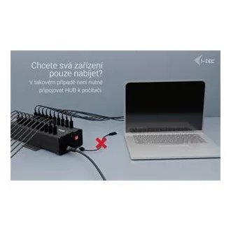 I-tec USB-C/USB-A metalno punjenje + podatkovni HUB, 15 W po priključku, 20x USB-C, 360 W