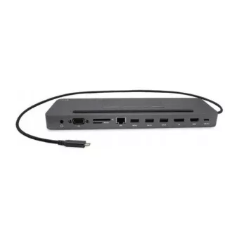 I-tec USB-C metalna ergonomska 4K 3x priključna stanica za zaslon s napajanjem 85 W + i-tec univerzalni punjač 100 W (komplet