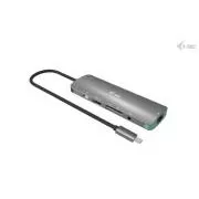 i-tec USB-C metalna Nano priključna stanica 4K HDMI LAN s napajanjem 100 W + i-tec univerzalni punjač 100 W