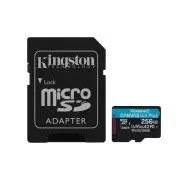 KINGSTON 256GB microSDXC Canvas Go Plus Gen4 200MB/s A2 U3 V30 kartica + adapter