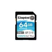 KINGSTON 64GB SDXC Canvas Go Plus Gen4 200MB/s C10 UHS-I U3 V30