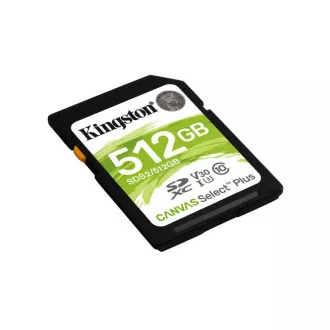 KINGSTON 512GB SDXC 150MB/s čitanje, UHS-I klasa brzine, U3, V30 Gen3