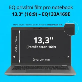 Kensington EQ filter za privatnost za 13,3-inčna prijenosna računala s omjerom zaslona 16:9